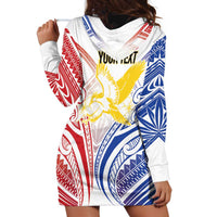 Philippines Tribal Sun Personalized Hoodie Dress Hunting Eagle