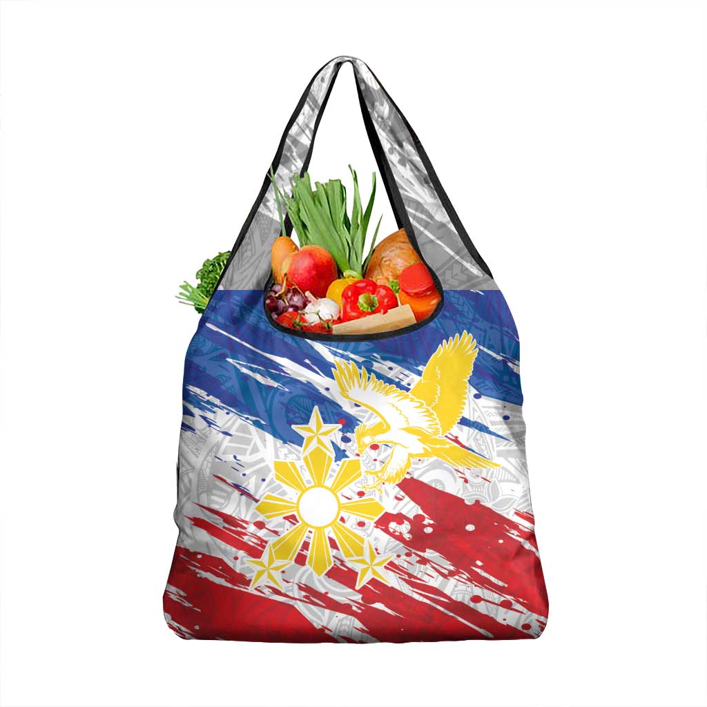 Filipino Sun and Stars Grocery Bag Grunge Vibes