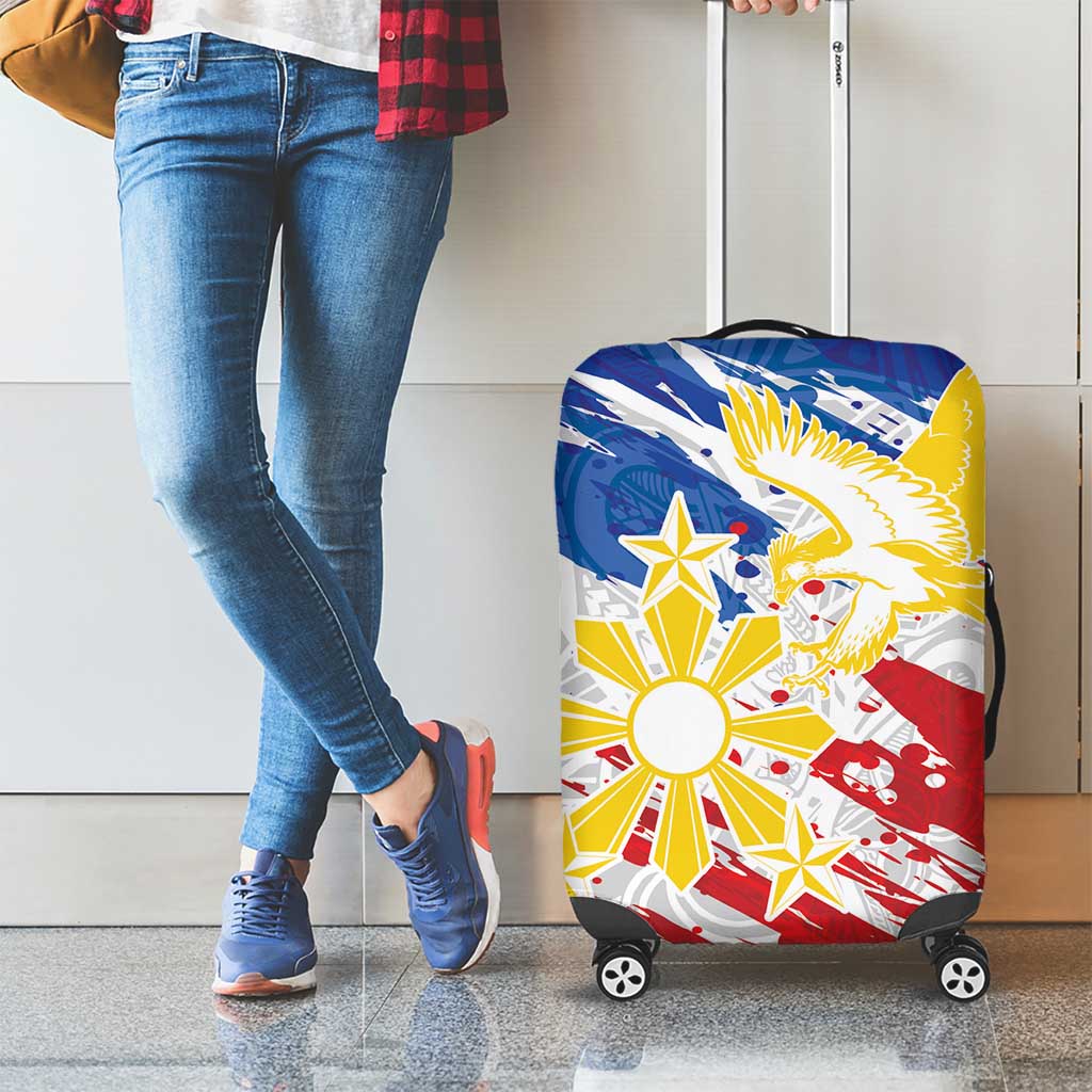 Filipino Sun and Stars Luggage Cover Grunge Vibes