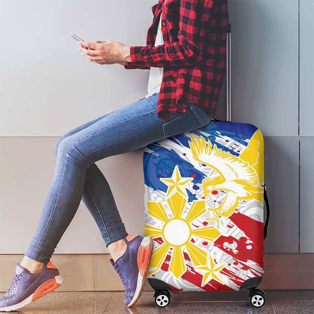 Filipino Sun and Stars Luggage Cover Grunge Vibes