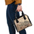 Vaiaso o le Gagana Samoa Shoulder Handbag Siapo Motif Beige