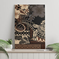Vaiaso o le Gagana Samoa Canvas Wall Art Siapo Motif Black