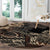 Vaiaso o le Gagana Samoa Round Carpet Siapo Motif Black