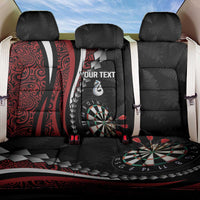 Personalized New Zealand Darts Back Car Seat Cover Kowhaiwhai Whero Koiri - Manaia