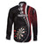 Personalized New Zealand Darts Family Matching Puletasi and Hawaiian Shirt Kowhaiwhai Whero Koiri - Manaia