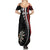 Personalized New Zealand Darts Family Matching Summer Maxi Dress and Hawaiian Shirt Kowhaiwhai Whero Koiri - Manaia