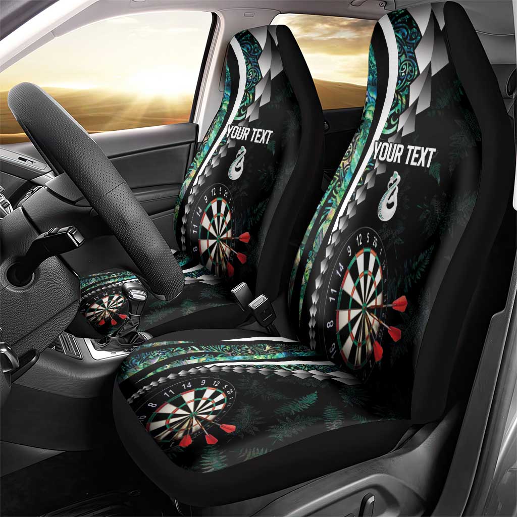 Personalized New Zealand Darts Car Seat Cover Paua Shell Koiri - Manaia