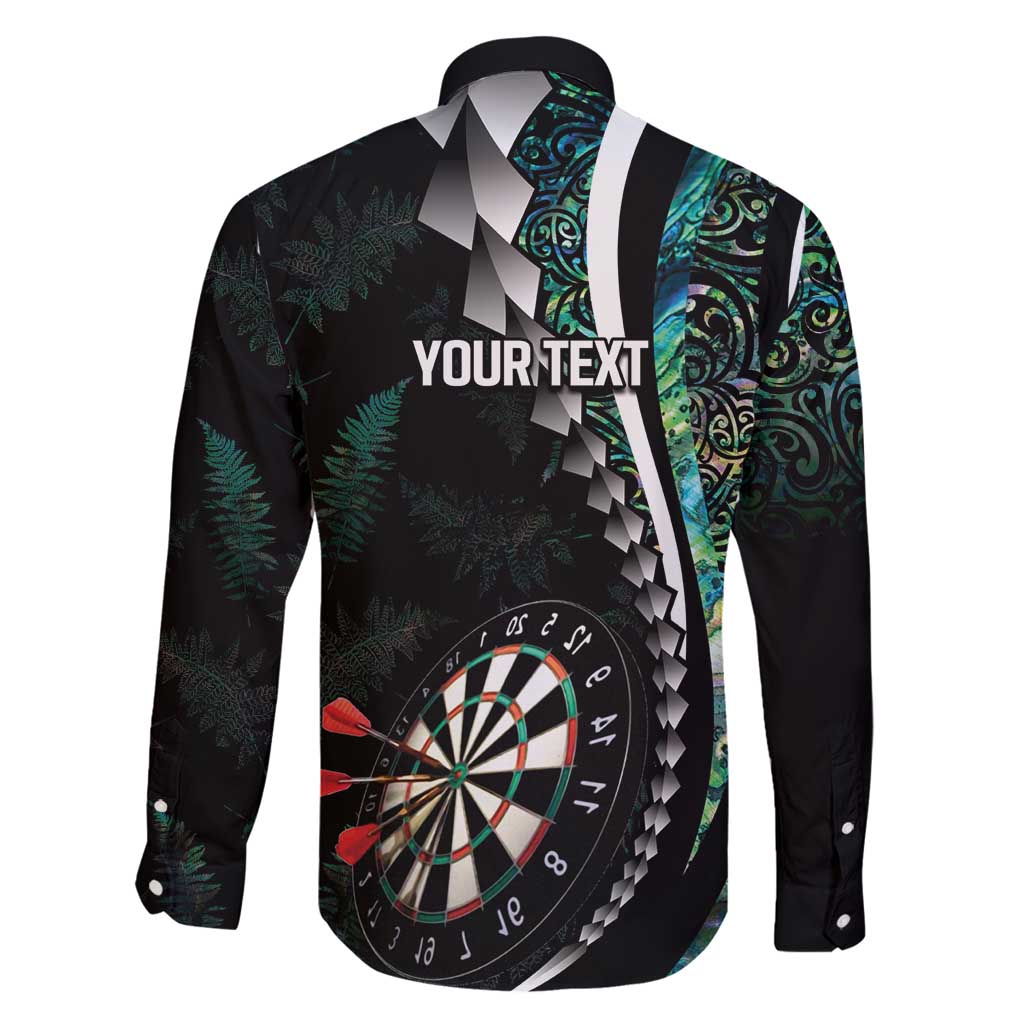 Personalized New Zealand Darts Family Matching Tank Maxi Dress and Hawaiian Shirt Paua Shell Koiri - Manaia
