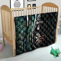 Personalized New Zealand Darts Quilt Paua Shell Koiri - Manaia