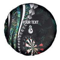 Personalized New Zealand Darts Spare Tire Cover Paua Shell Koiri - Manaia