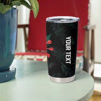 Personalized New Zealand Darts Tumbler Cup Paua Shell Koiri - Manaia