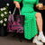 Aotearoa Maori Tote Bag Pink Fern Ribbons on Black - Polynesian Pride