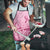 Aotearoa Maori Apron Pink Fern Ribbons - Polynesian Pride
