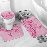 Aotearoa Maori Bathroom Set Pink Fern Ribbons - Polynesian Pride