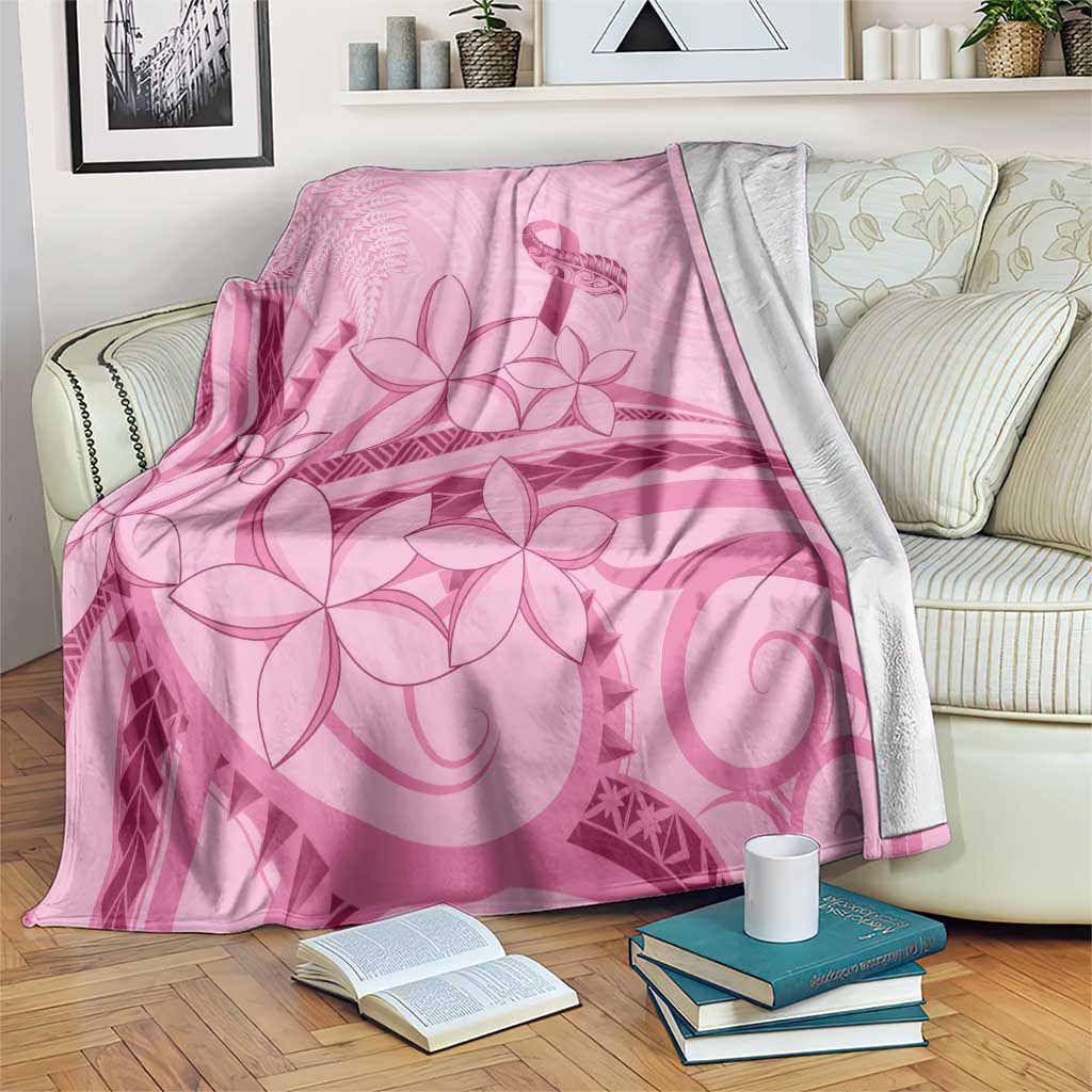 Aotearoa Maori Blanket Pink Fern Ribbons LT7 Pink - Polynesian Pride