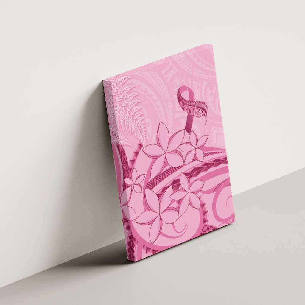 Aotearoa Maori Canvas Wall Art Pink Fern Ribbons LT7 - Polynesian Pride