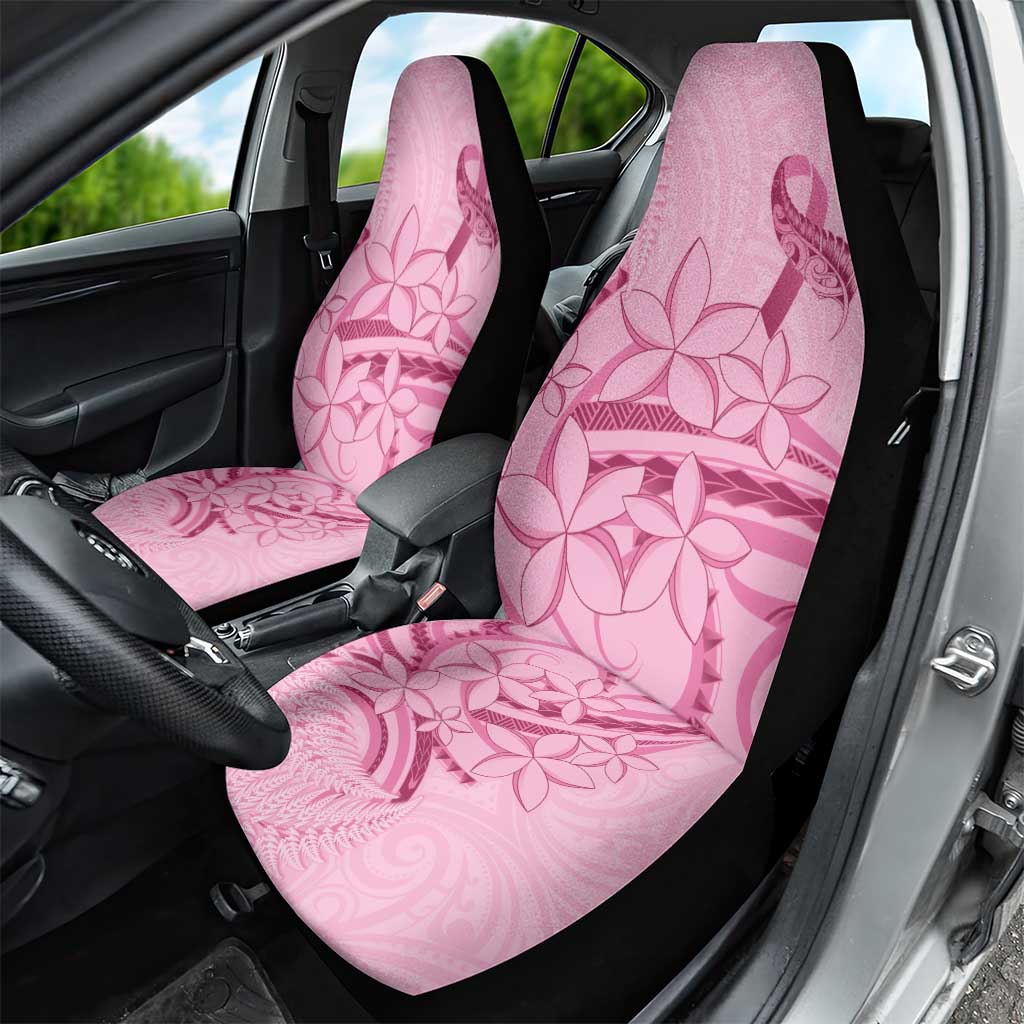 Aotearoa Maori Car Seat Cover Pink Fern Ribbons - Polynesian Pride