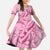 Aotearoa Maori Family Matching Summer Maxi Dress and Hawaiian Shirt Pink Fern Ribbons - Polynesian Pride