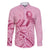 Aotearoa Maori Family Matching Summer Maxi Dress and Hawaiian Shirt Pink Fern Ribbons - Polynesian Pride