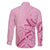 Aotearoa Maori Family Matching Summer Maxi Dress and Hawaiian Shirt Pink Fern Ribbons - Polynesian Pride