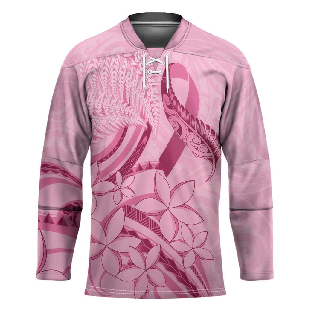 Aotearoa Maori Hockey Jersey Pink Fern Ribbons - Polynesian Pride
