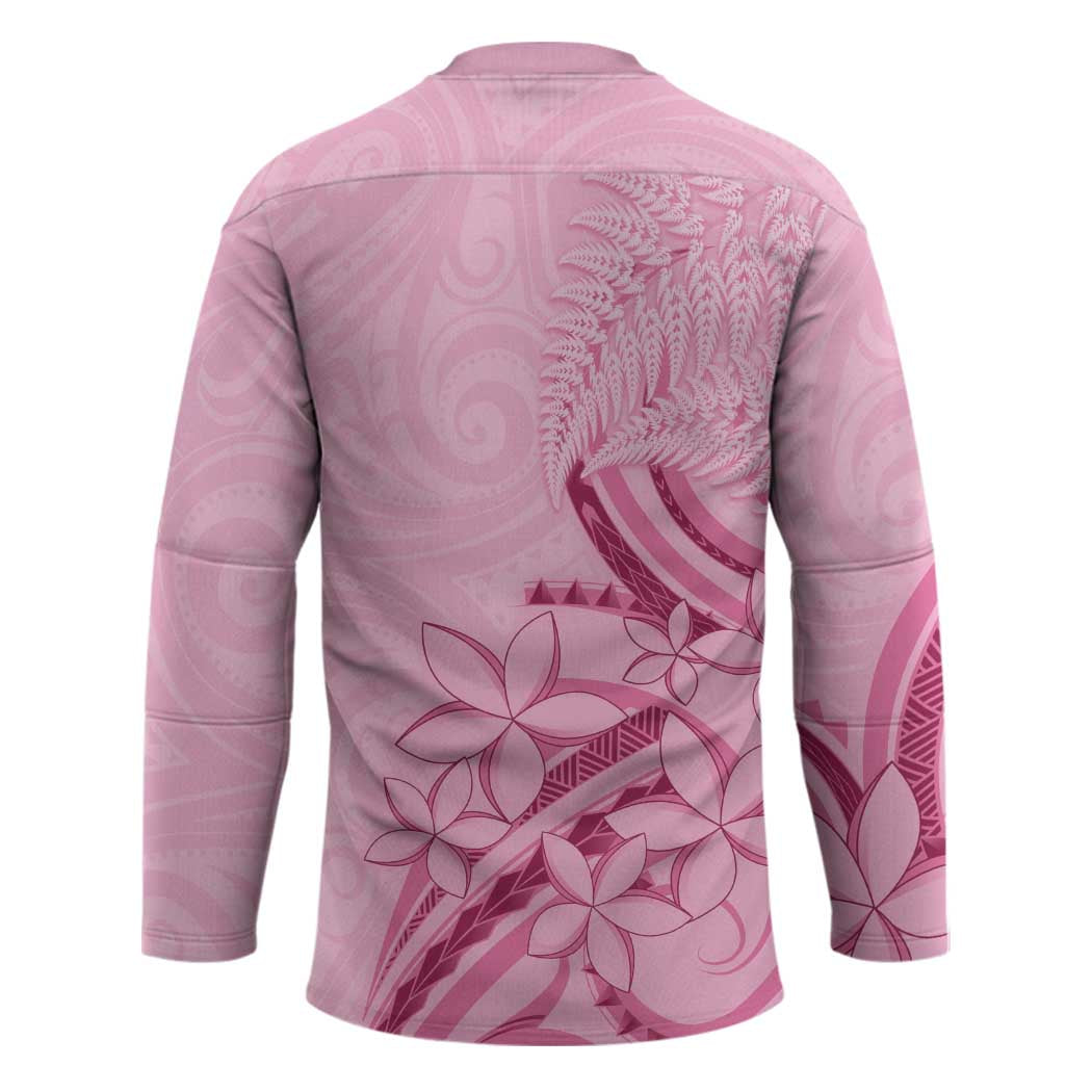 Aotearoa Maori Hockey Jersey Pink Fern Ribbons - Polynesian Pride