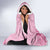 Aotearoa Maori Hooded Blanket Pink Fern Ribbons - Polynesian Pride