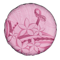 Aotearoa Maori Spare Tire Cover Pink Fern Ribbons LT7 - Polynesian Pride