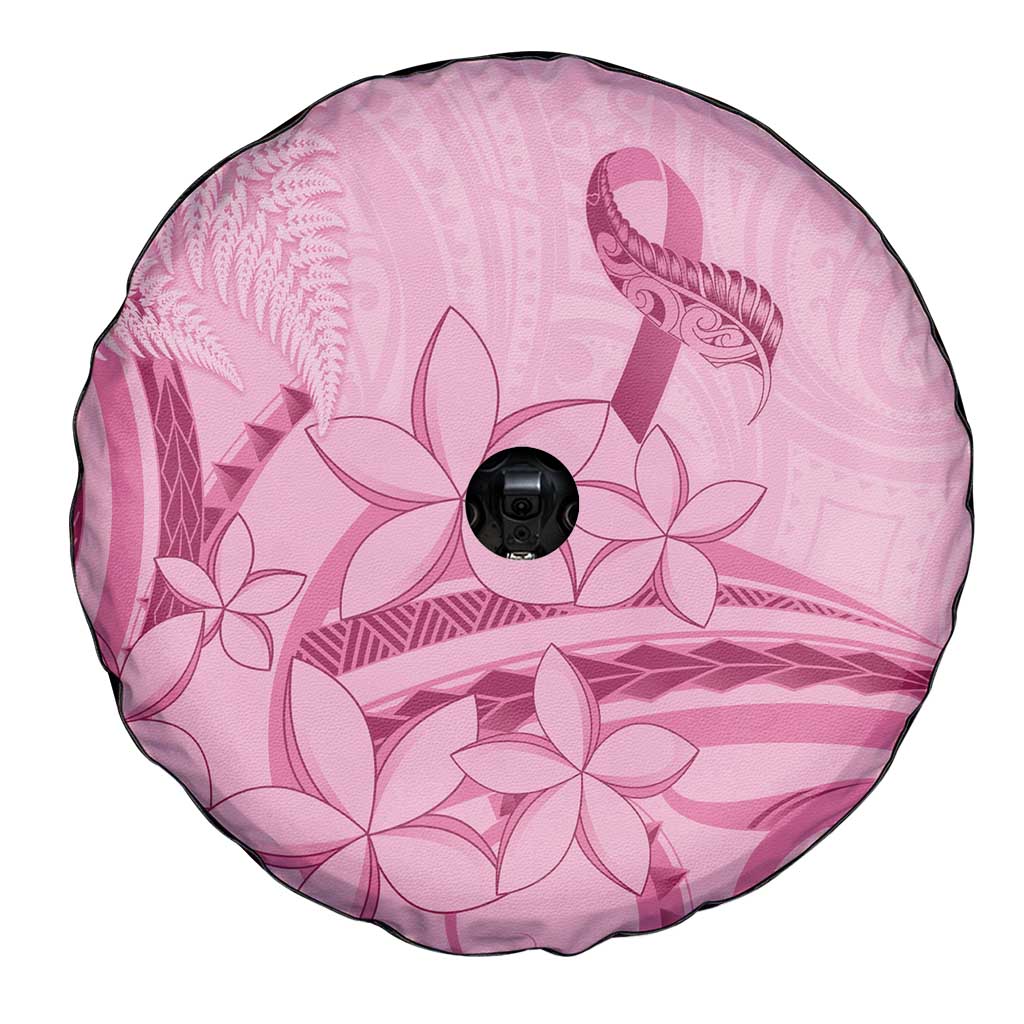 Aotearoa Maori Spare Tire Cover Pink Fern Ribbons LT7 - Polynesian Pride