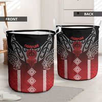 Aotearoa Maori Iwi Heritage Laundry Basket Ngapuhi Kokowai