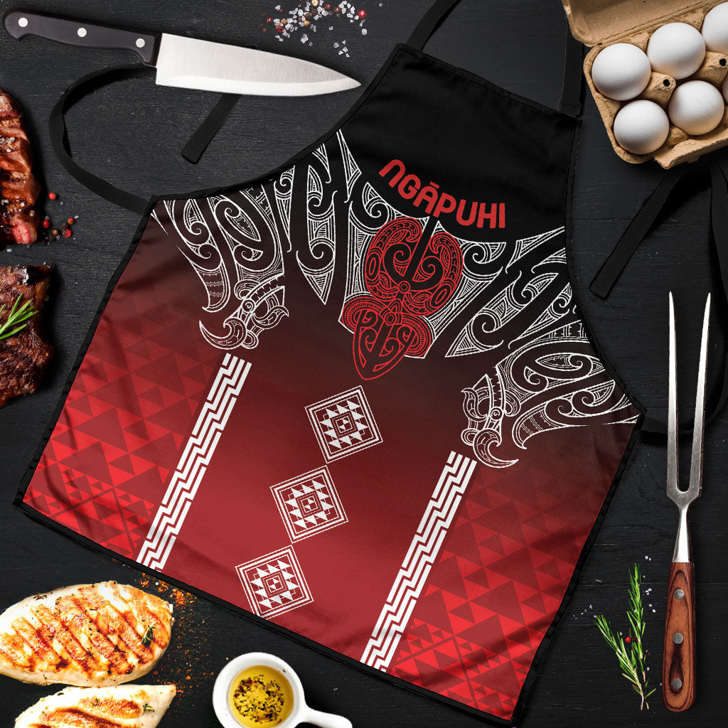 Aotearoa Maori Iwi Heritage Apron Ngapuhi Kokowai