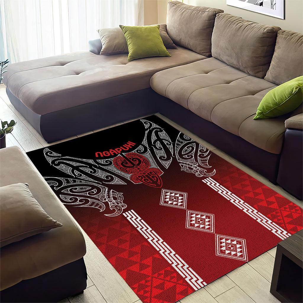 Aotearoa Maori Iwi Heritage Area Rug Ngapuhi Kokowai