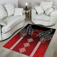Aotearoa Maori Iwi Heritage Area Rug Ngapuhi Kokowai