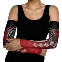 Aotearoa Maori Iwi Heritage Arm Sleeves Ngapuhi Kokowai