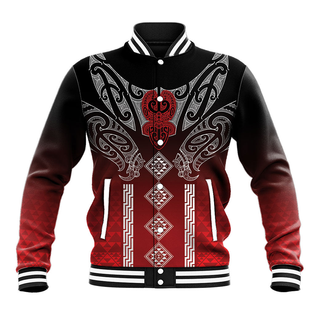 Aotearoa Maori Iwi Heritage Baseball Jacket Ngapuhi Kokowai