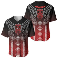 Aotearoa Maori Iwi Heritage Baseball Jersey Ngapuhi Kokowai
