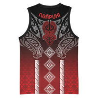 Aotearoa Maori Iwi Heritage Basketball Jersey Ngapuhi Kokowai