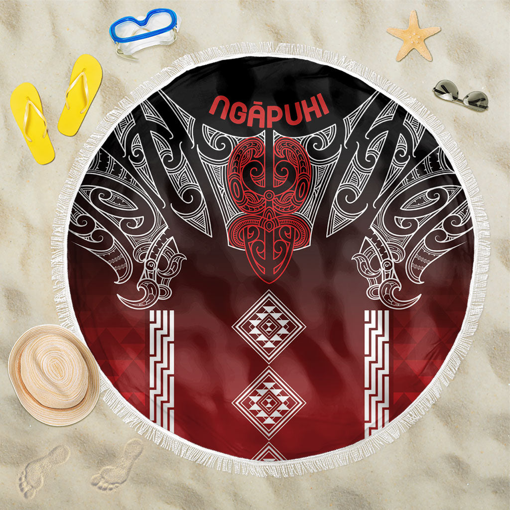 Aotearoa Maori Iwi Heritage Beach Blanket Ngapuhi Kokowai