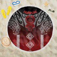 Aotearoa Maori Iwi Heritage Beach Blanket Ngapuhi Kokowai