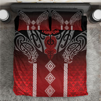 Aotearoa Maori Iwi Heritage Bedding Set Ngapuhi Kokowai