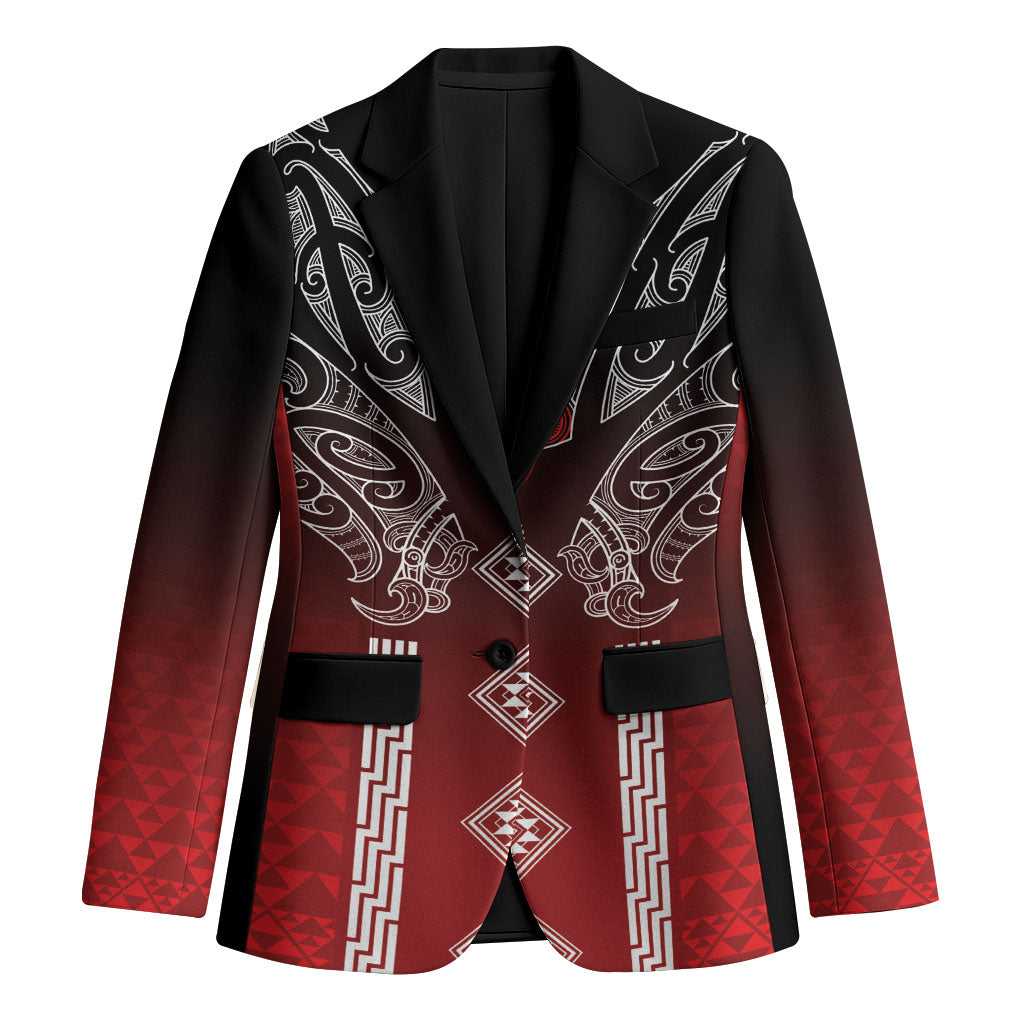 Aotearoa Maori Iwi Heritage Blazer Ngapuhi Kokowai LT7 Unisex Red - Polynesian Pride