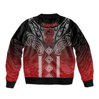 Aotearoa Maori Iwi Heritage Bomber Jacket Ngapuhi Kokowai