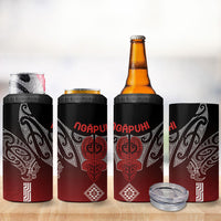 Aotearoa Maori Iwi Heritage 4 in 1 Can Cooler Tumbler Ngapuhi Kokowai