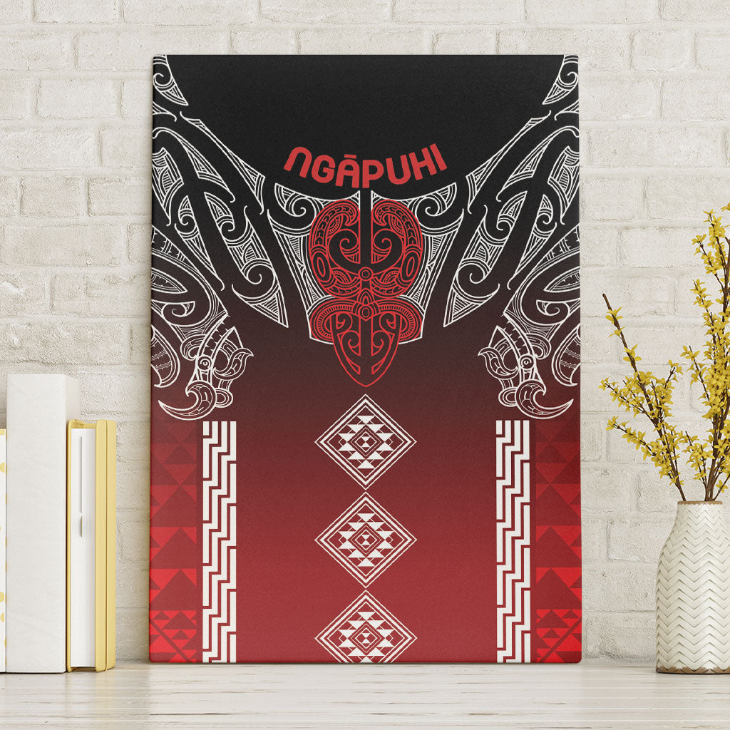 Aotearoa Maori Iwi Heritage Canvas Wall Art Ngapuhi Kokowai LT7 Without Frame Red - Polynesian Pride
