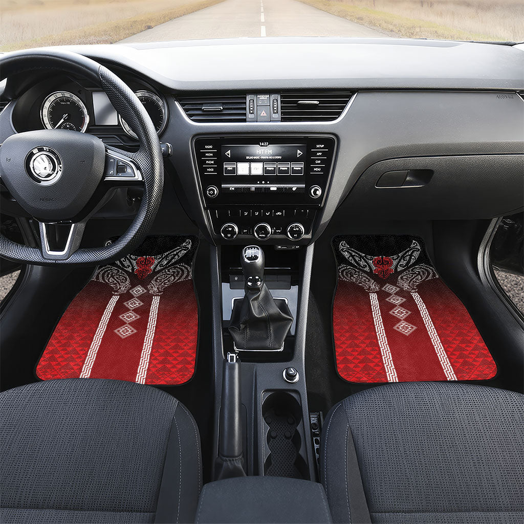 Aotearoa Maori Iwi Heritage Car Mats Ngapuhi Kokowai