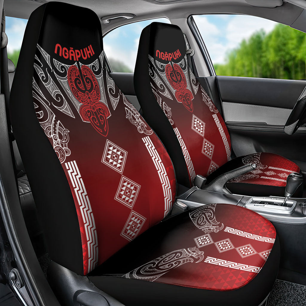Aotearoa Maori Iwi Heritage Car Seat Cover Ngapuhi Kokowai