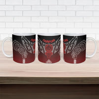 Aotearoa Maori Iwi Heritage Ceramic Mug Ngapuhi Kokowai