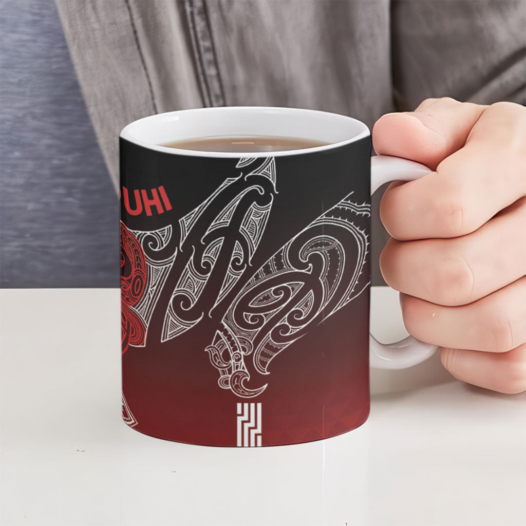 Aotearoa Maori Iwi Heritage Ceramic Mug Ngapuhi Kokowai