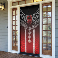Aotearoa Maori Iwi Heritage Door Cover Ngapuhi Kokowai
