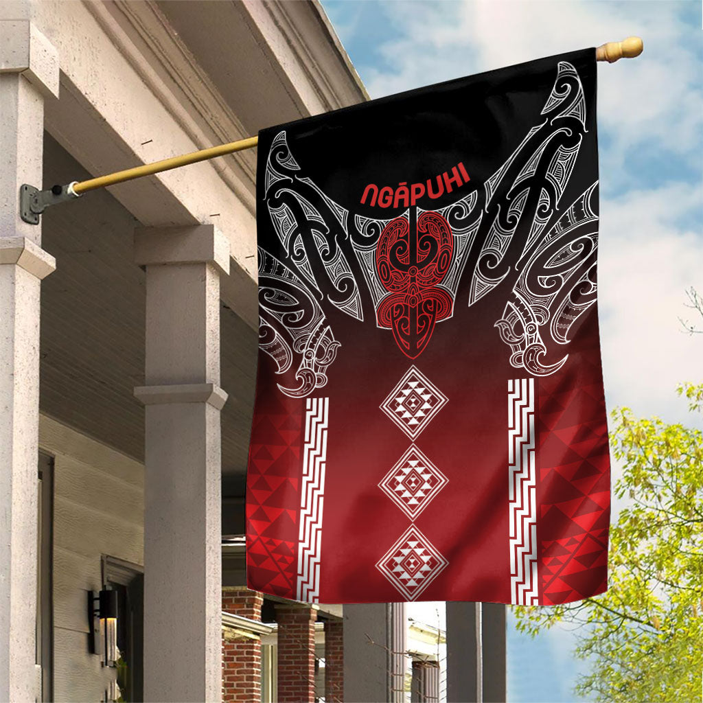 Aotearoa Maori Iwi Heritage Garden Flag Ngapuhi Kokowai LT7 House Flag Red - Polynesian Pride